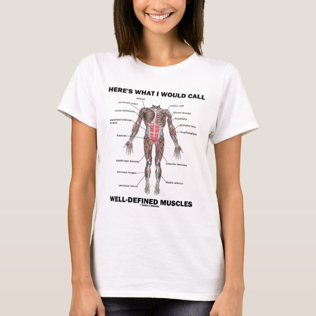 Here's What I Would Call Well-Defined Muscles T-Shirt (Front)
