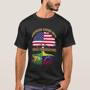 Heritage American Grown with Guyanese Venezuelan R T-Shirt