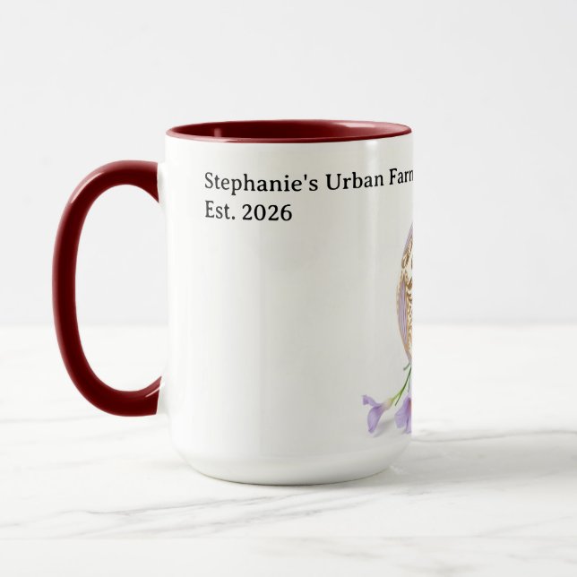 Heritage Artisanal Egg Aesthetic Brunch Mug (Left)