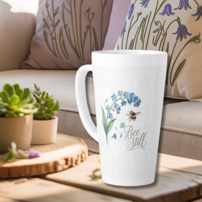 Heritage |  Bee Still – Botanical Floral Latte Mug (Creator Uploaded)