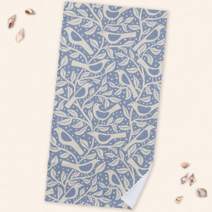 Heritage Birds and Branches Nature Beach Towel