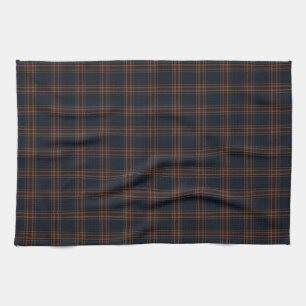 Heritage Burgundy Tartan Plaid Luxury Old Money Tea Towel