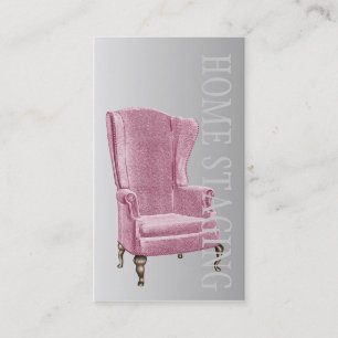 Heritage Chair Home Stager Interior Designer Business Card