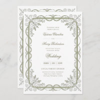 Heritage | Edwardian Sage Ribbon Scroll