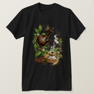Heritage Ethiopia Coffee Ceremony and Axum Obelisk T-Shirt