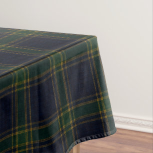 Heritage Evergreen Tartan Plaid Luxury Winter Tablecloth
