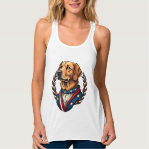 Heritage Golden Retriever Patriotic Vintage Tee 4
