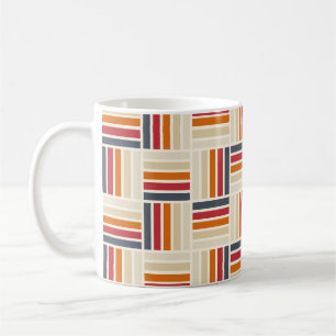 Heritage Grid Quilt seamless pattern Coffee Mug