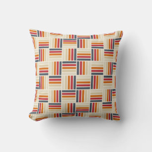 Heritage Grid Quilt seamless pattern Cushion