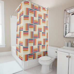 Heritage Grid Quilt seamless pattern Shower Curtain