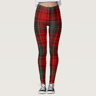 Heritage Holiday Red Scottish Tartan Christmas Leggings