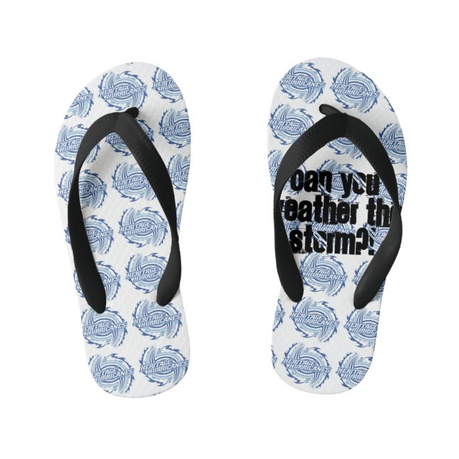 Heritage Hurricanes Kids Flip Flop Sandals (Footbed)