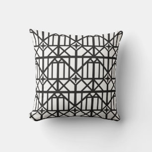 Heritage Lattice line Tudor Architecture inspired Cushion