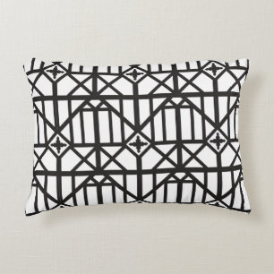 Heritage Lattice line Tudor Architecture inspired Decorative Cushion