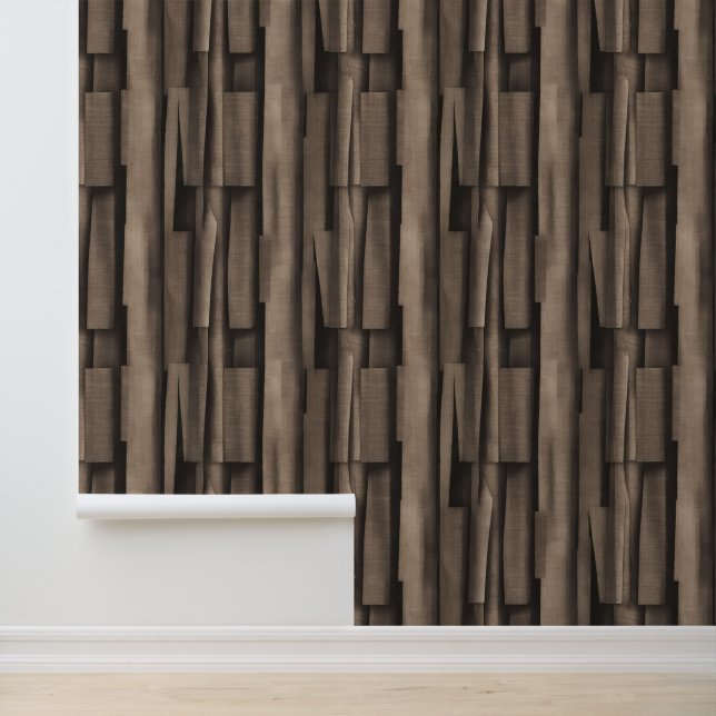 Heritage Luxe (Brown) Structured   Wallpaper (Application)