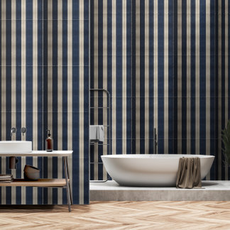 Heritage Luxe No. 3 (Indigo + Earth) Luxury Wallpaper