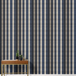 Heritage Luxe No. 3 (Indigo + Earth) Luxury Wallpaper