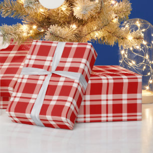 Heritage Luxe Red Plaid Holiday Wrapping Paper