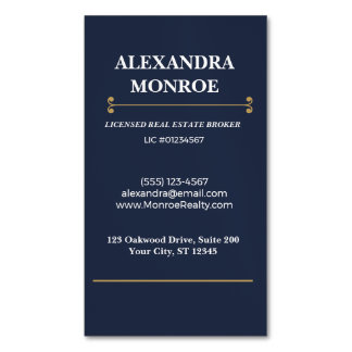 Heritage Luxury Magnetic Real Estate Magnetic Business Card
