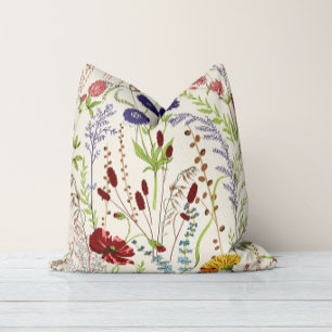 Heritage Meadow Garden Multicolored Cushion