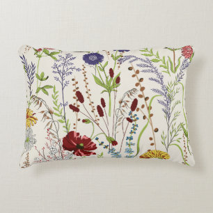 Heritage Meadow Garden Multicolored  Decorative Cushion