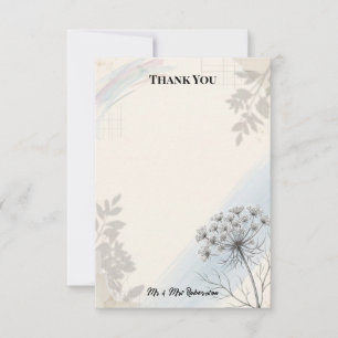 Heritage Meadow Queen Anne's Lace Thank You Card