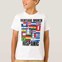 Heritage Month Hispanic country spanish flags