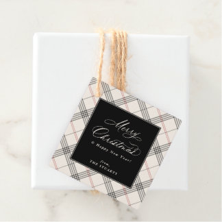 HERITAGE | Neutral Tartan Christmas Favour Tags