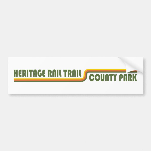 Heritage Rail Trail County Park Bumper Sticker (Front)