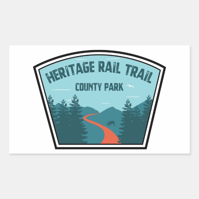 Heritage Rail Trail County Park Rectangular Sticker (Front)