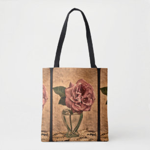 Heritage rose tote bag