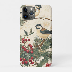 Heritage Songbird Holly Christmas Cream Woodland Case-Mate iPhone Case