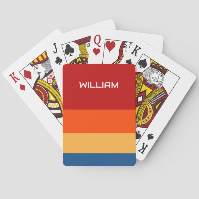 Heritage Stripe Playing Cards (Back)