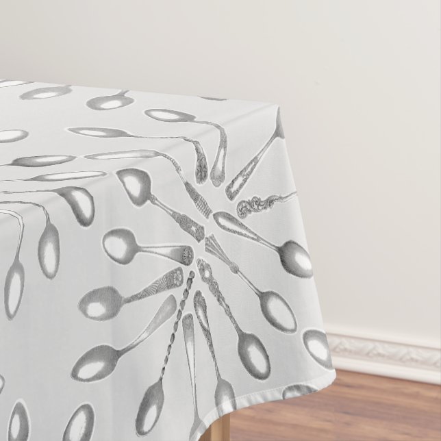 Heritage Victorian Vintage Spoon Pattern Tablecloth (In Situ)