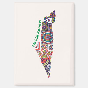 Heritage Within the Map of Palestine Magnet