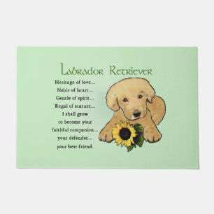 Heritage Yellow Lab Puppy Doormat