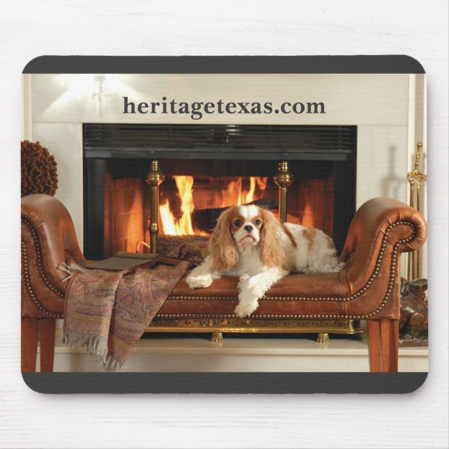 heritagetexas dog blk mkousepad mouse pad (Front)