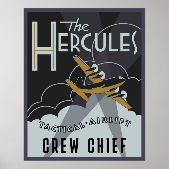 Herk Deco - Custom C-130H Edition Poster (Front)