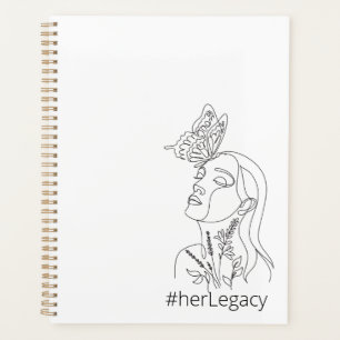 HerLegacy Minimalist Butterfly Empowering woman Planner