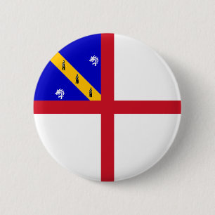 Herm Flag 6 Cm Round Badge