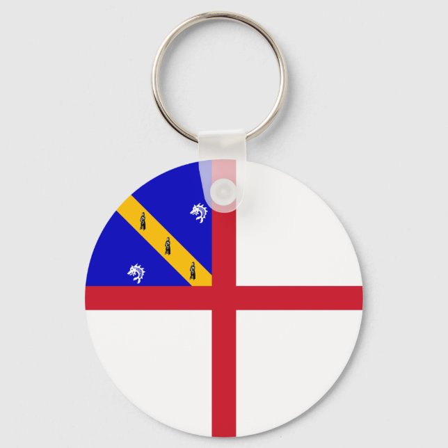Herm Flag Key Ring (Front)