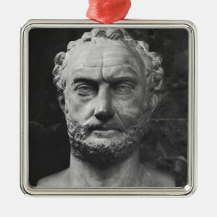 Herm of a man, said to be Thucydides Metal Tree Decoration