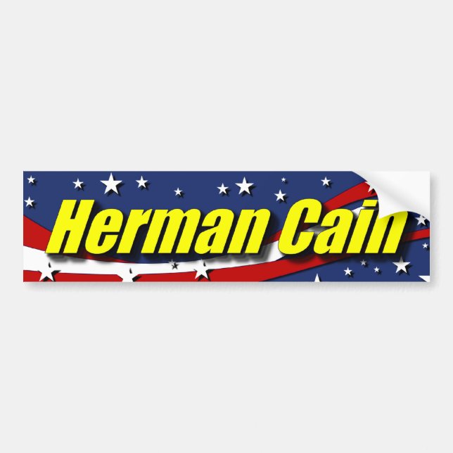 Herman Cain 2012 Bumper Sticker (Front)