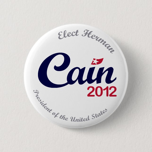 Herman Cain for President 2012 "Spirit" Button 2.5 (Front)