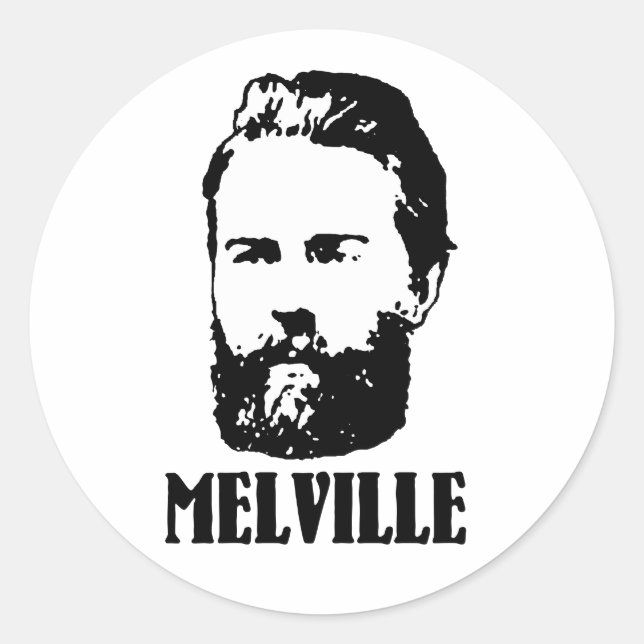 Herman Melville Classic Round Sticker (Front)