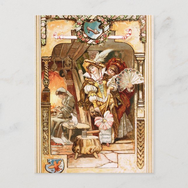 Hermann Vogel - Cinderella Postcard (Front)