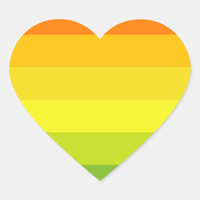 Hermaphrodite Pride Flag Heart Sticker (Front)