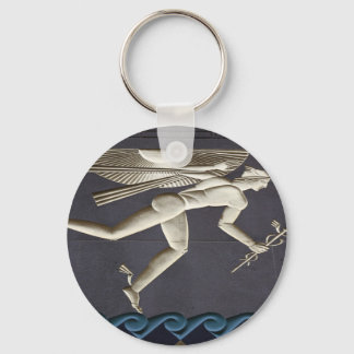 Hermes - Herald of the Greek Gods in NYC Key Ring
