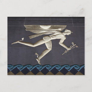 Hermes - Herald of the Greek Gods in NYC Postcard