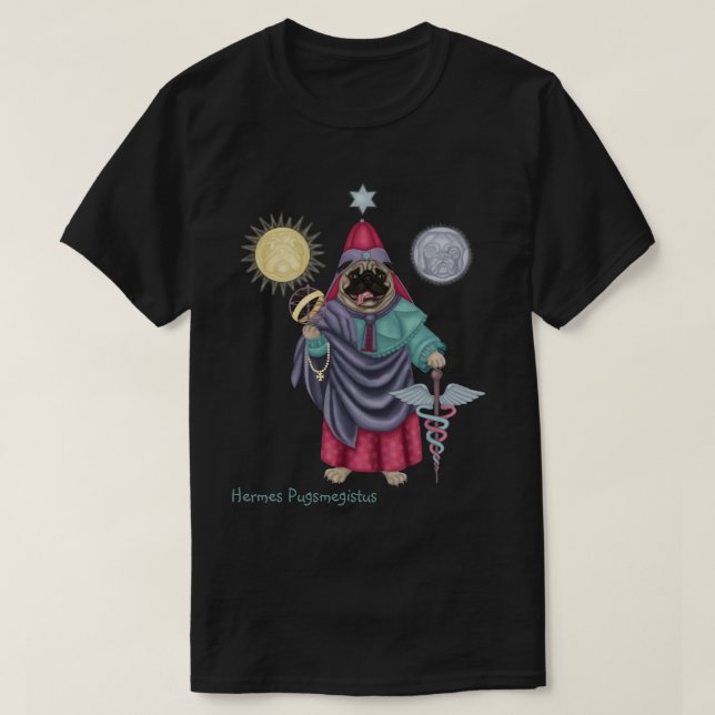 Hermes Pugsmegistus T-Shirt (Design Front)